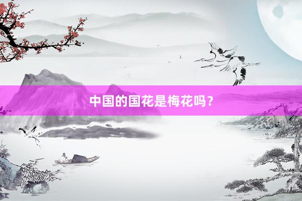 中国的国花是梅花吗？